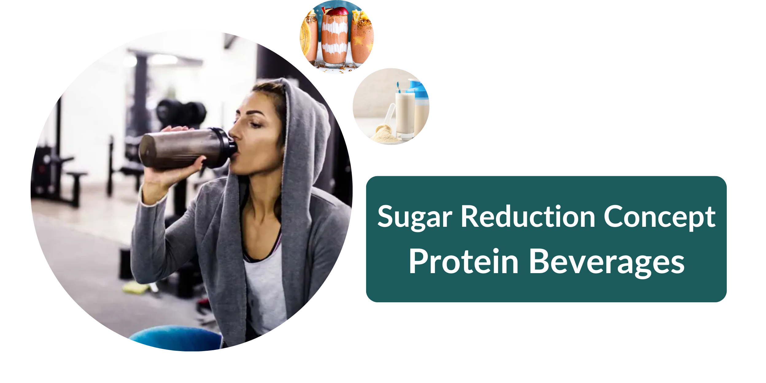Sugar Reduction Concept Protein Beverages